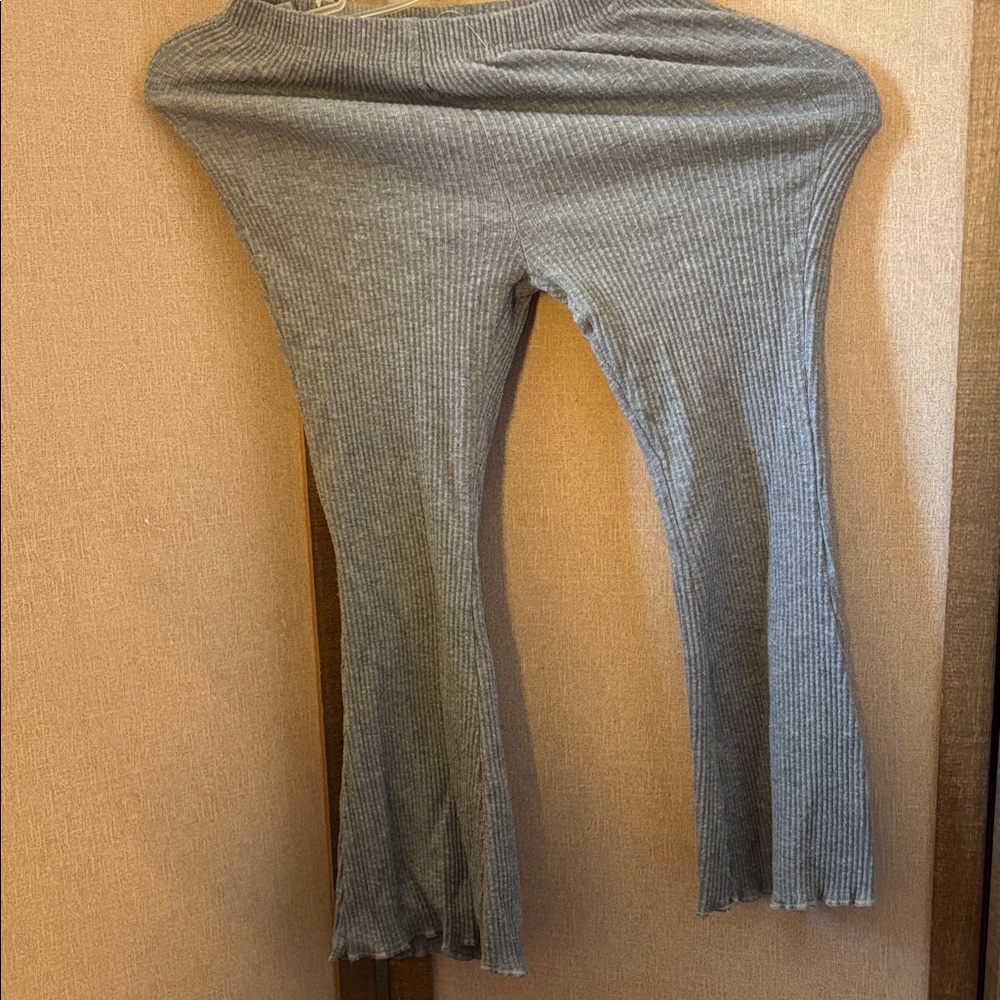 Gray Ribbed Kids Bottoms bell lettuce bottom 7